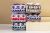 5 Pairs Winter Warm Knitting Women Socks Vintage Style Soft Thick Socks