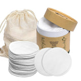 20Pcs Reusable Makeup Remover Pads with a Mesh Bag and Storage Box