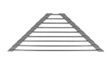 Triangle Roll-Up Dish Drying Rack For Sink Corner