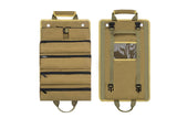 Hardware Tool Storage Bag Roll Up Tool Bag with Detachable Zipper Pouch