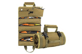 Hardware Tool Storage Bag Roll Up Tool Bag with Detachable Zipper Pouch