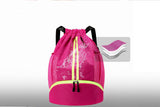 Sports Drawstring Backpack String Tote Gym Bag Dry Wet Separation Leisure Bag
