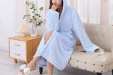 Towelling Wrap Bathrobe Thickened Coral Fleece Wrap Terry Toweling Dressing Gown Robe