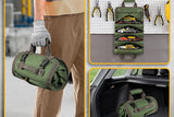 Hardware Tool Storage Bag Roll Up Tool Bag with Detachable Zipper Pouch
