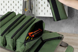 Hardware Tool Storage Bag Roll Up Tool Bag with Detachable Zipper Pouch