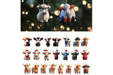 24Pcs Highland Cow Acrylic Ornaments Christmas Advent Calendar