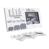 Sonogram Picture Frame with Baby Countdown Weeks
