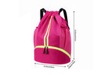 Sports Drawstring Backpack String Tote Gym Bag Dry Wet Separation Leisure Bag
