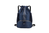 Sports Drawstring Backpack String Tote Gym Bag Dry Wet Separation Leisure Bag