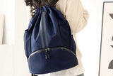 Sports Drawstring Backpack String Tote Gym Bag Dry Wet Separation Leisure Bag