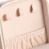 Initial Letter Travel Jewelry Box Jewelry Organizer Case with Mirror