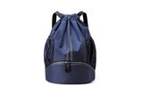 Sports Drawstring Backpack String Tote Gym Bag Dry Wet Separation Leisure Bag
