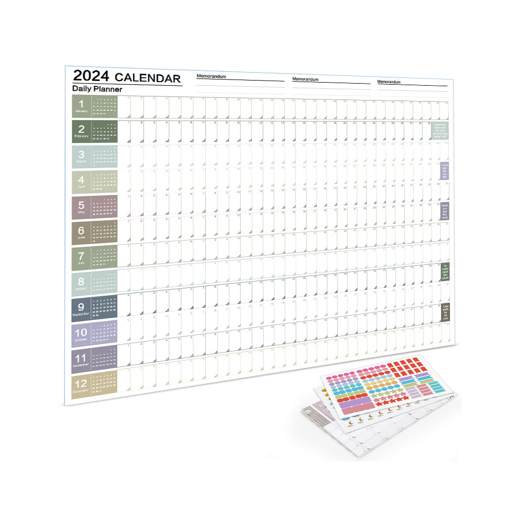 2024 365 Days Wall Calendars Yearly Planner sensualsale