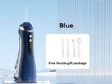 Portable Rechargeable Water Dental Flosser with 4 Tips