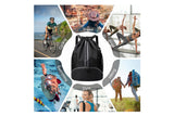 Sports Drawstring Backpack String Tote Gym Bag Dry Wet Separation Leisure Bag