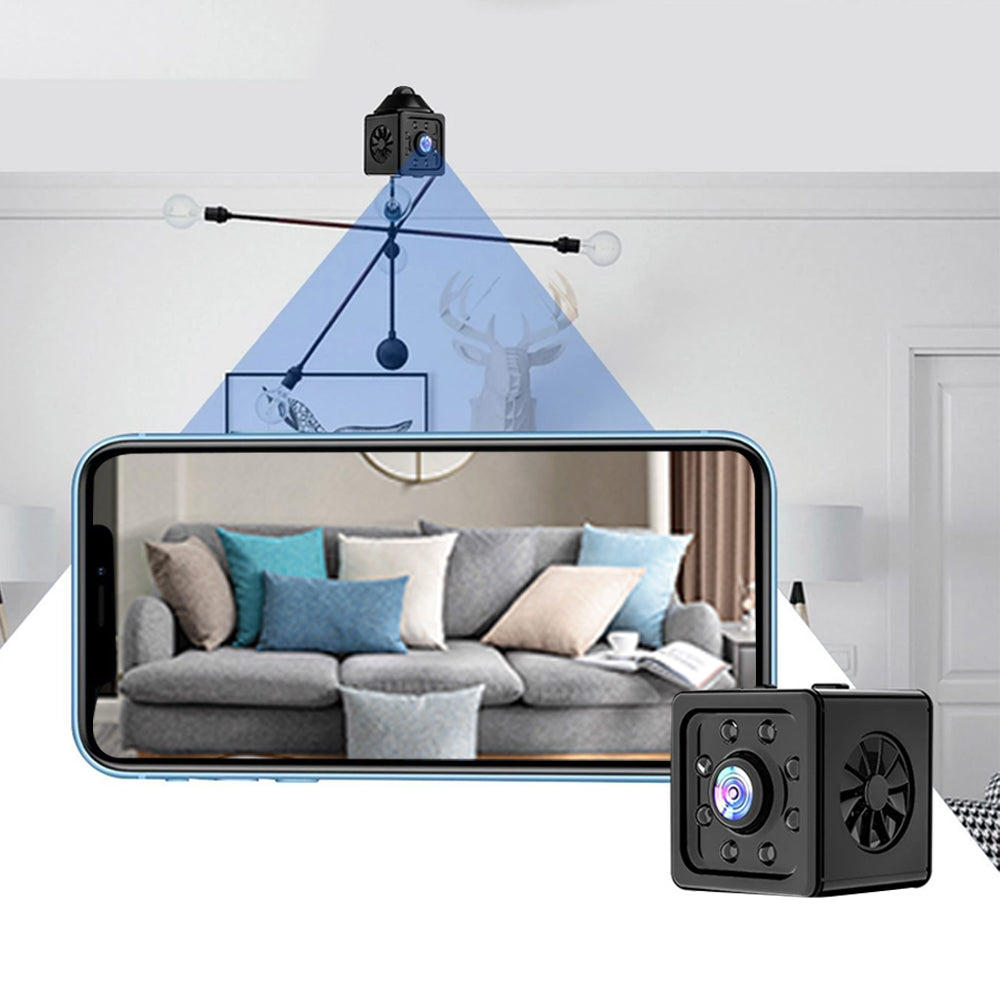 1080P HD Wireless Mini Home Security Camera with Night Vision Motion D ...