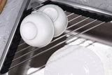 Triangle Roll-Up Dish Drying Rack For Sink Corner