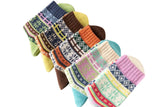 5 Pairs Winter Warm Knitting Women Socks Vintage Style Soft Thick Socks