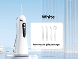 Portable Rechargeable Water Dental Flosser with 4 Tips