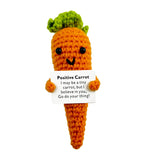 3Pcs Mini Crochet Doll with Positive Card