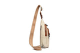 Crossbody Bag for Women PU Leather Sling Belt Bag Small Chest Bag Fanny Pack