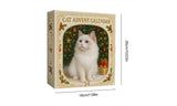 2D Cat Advent Calendar with 24 Acrylic Kitten Ornaments Christmas Countdown