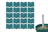 20pcs Plastic Garden Fence Edging for Outdoor Patio Pathway