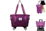 Large-Capacity Expandable Carry on Luggage Bag with Wheels