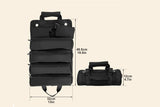 Hardware Tool Storage Bag Roll Up Tool Bag with Detachable Zipper Pouch