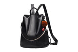 Women PU Leather Anti-theft Backpack School Bags Travel Backpack