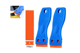 Plastic Razor Blade Scraper with 2Pcs Scraper Tool and 100Pcs Plastic Blades Cleaning