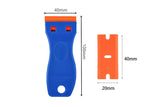 Plastic Razor Blade Scraper with 2Pcs Scraper Tool and 100Pcs Plastic Blades Cleaning