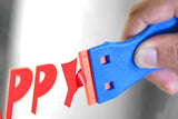 Plastic Razor Blade Scraper with 2Pcs Scraper Tool and 100Pcs Plastic Blades Cleaning