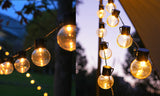 Retro Solar String Lights Garden LED Festoon Party Globe 20 Bulbs Light Outdoor