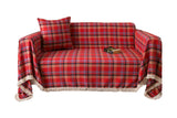 Christmas Plaid Geometric Couch Cover