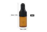 50 Pcs 1/2ml Amber Glass Dropper Bottle with Droppers