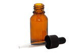 50 Pcs 1/2ml Amber Glass Dropper Bottle with Droppers