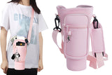 40 OZ Water Bottle Carrier Bag with Pouch and Adjustable Shoulder Strap