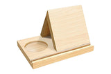 Portable Wooden Triangle Bookshelf Book Stand Holder