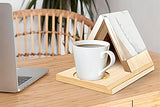 Portable Wooden Triangle Bookshelf Book Stand Holder