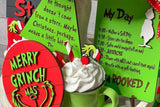 Set of 9Pcs Christmas Grinch Tiered Tray Decoration Xmas Farmhouse Table Sign