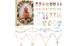 24 Days Christmas Advent Calendar Jewelry Kit