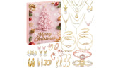 24 Days Christmas Advent Calendar Jewelry Kit