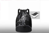 Sports Drawstring Backpack String Tote Gym Bag Dry Wet Separation Leisure Bag
