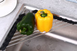 Triangle Roll-Up Dish Drying Rack For Sink Corner