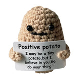 3Pcs Mini Crochet Doll with Positive Card