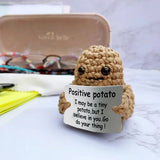 3Pcs Mini Crochet Doll with Positive Card
