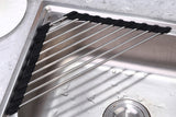 Triangle Roll-Up Dish Drying Rack For Sink Corner