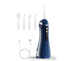 Portable Rechargeable Water Dental Flosser with 4 Tips