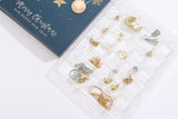 24Pcs Christmas Jewelry Advent Calendar Bracelet Set